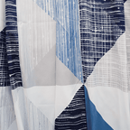 JUEGO DE SÀBANA PRINT GEOMETRICO AZUL