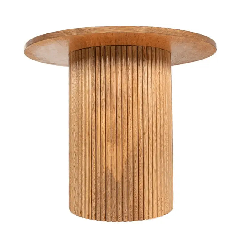 MESA AUXILIAR SION CIRCULAR ROBLE