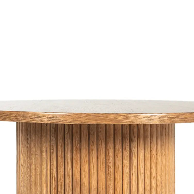 MESA AUXILIAR SION CIRCULAR ROBLE