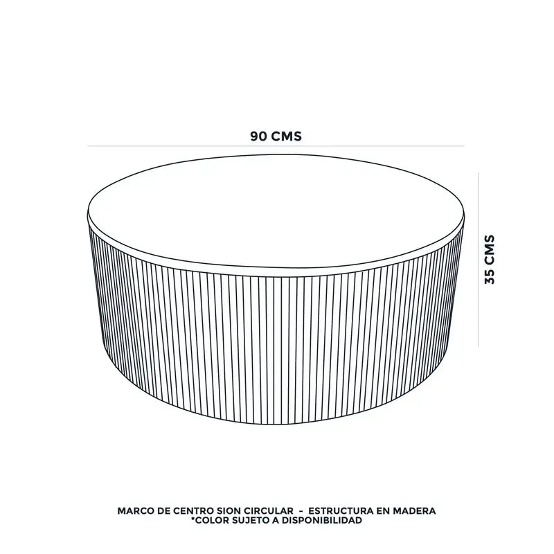 MESA CENTRO SION CIRCULAR ROBLE