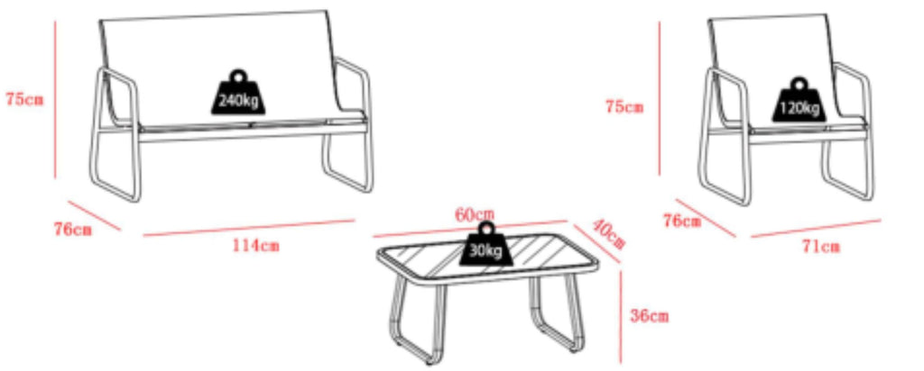 JUEGO DE SALA PARA TERRAZA TULUM RTA013