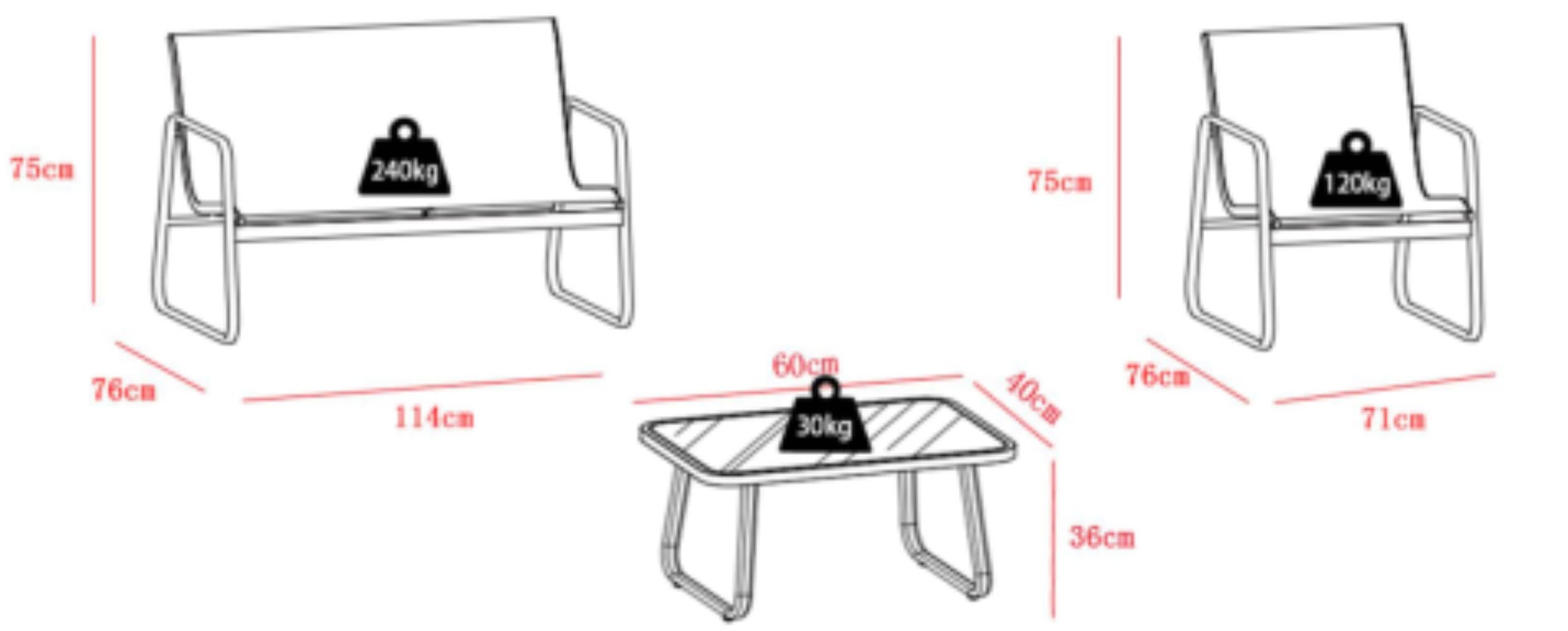 JUEGO DE SALA PARA TERRAZA TULUM RTA013