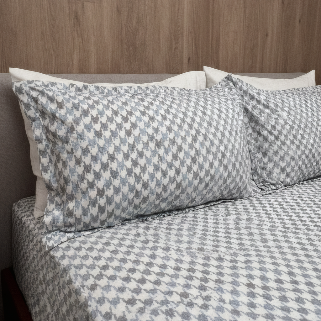 JUEGO DE SÀBANA ESTAMPADA CAMA DOBLE 140 EN ALGODON