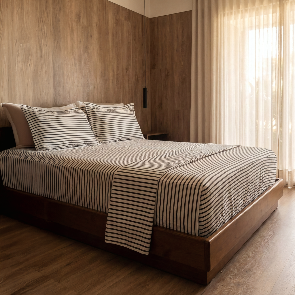 JUEGO DE SÀBANA ESTAMPADA CAMA DOBLE 140 EN ALGODON