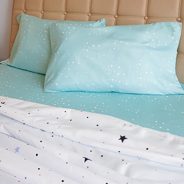 JUEGO DE SÀBANA PRINT ESTRELLAS CELESTES