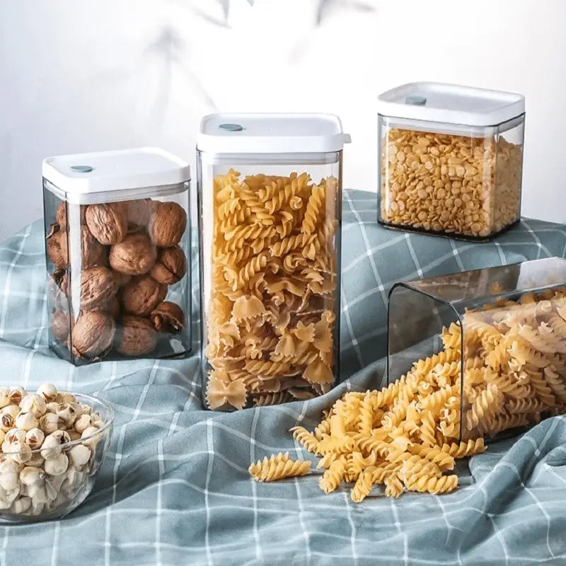 SET 3 RECIPIENTE HERMETICOS TRANSPARENTE