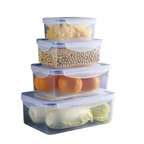 SET 4 RECIPIENTES HERMETICOS PARA ALIMENTOS