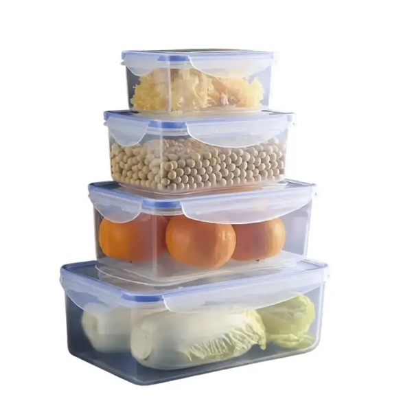 SET 4 RECIPIENTES HERMETICOS PARA ALIMENTOS