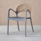 SILLA DE EXTERIOR CON BRAZOS DAYTONA DARK