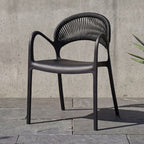 SILLA DE EXTERIOR CON BRAZOS DAYTONA BLANCA