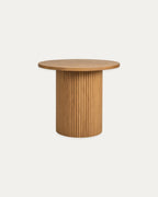 MESA AUXILIAR SION CIRCULAR ROBLE