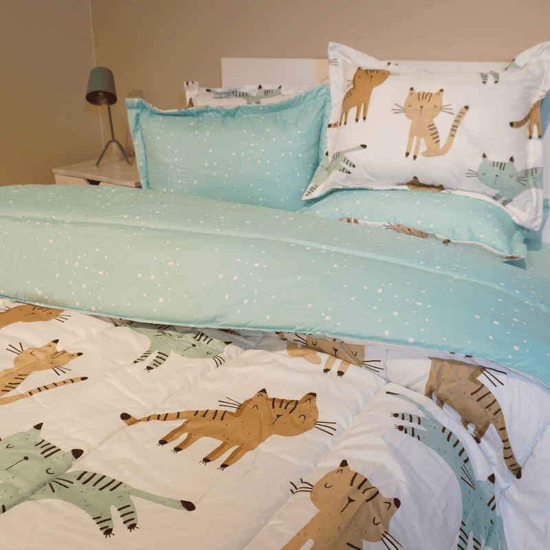 TENDIDO ACOLCHADO PRINT CATS