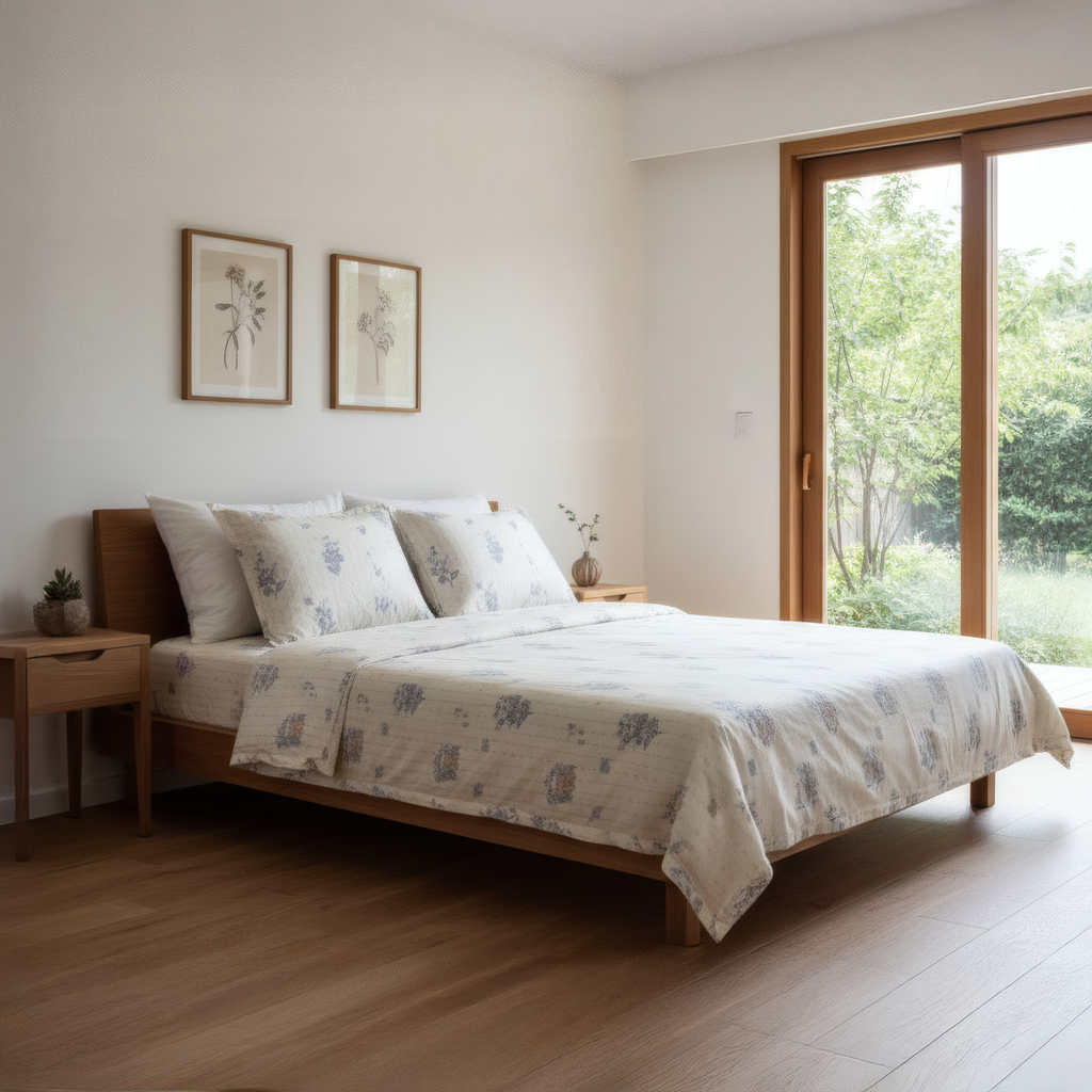 JUEGO DE SÀBANA ESTAMPADA CAMA DOBLE 140 EN ALGODON