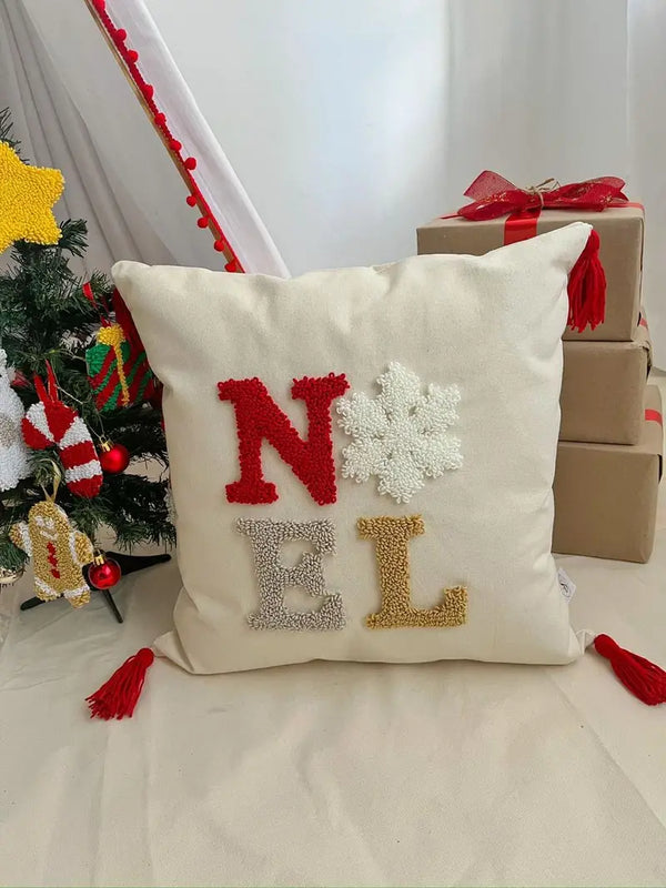FUNDA DE COJÍN NAVIDEÑO NOEL