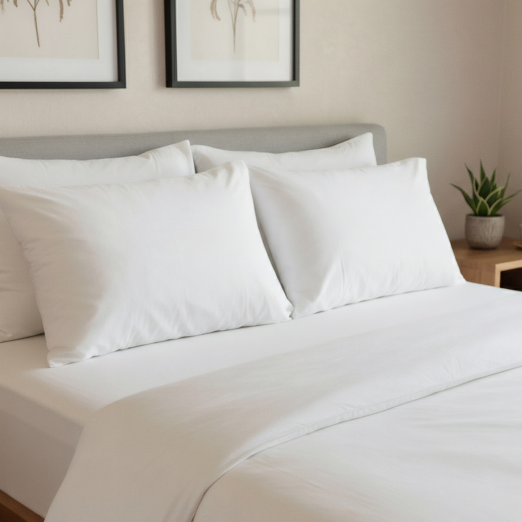 JUEGO DE SABANA UNICOLOR DOBLE 140 EN ALGODON