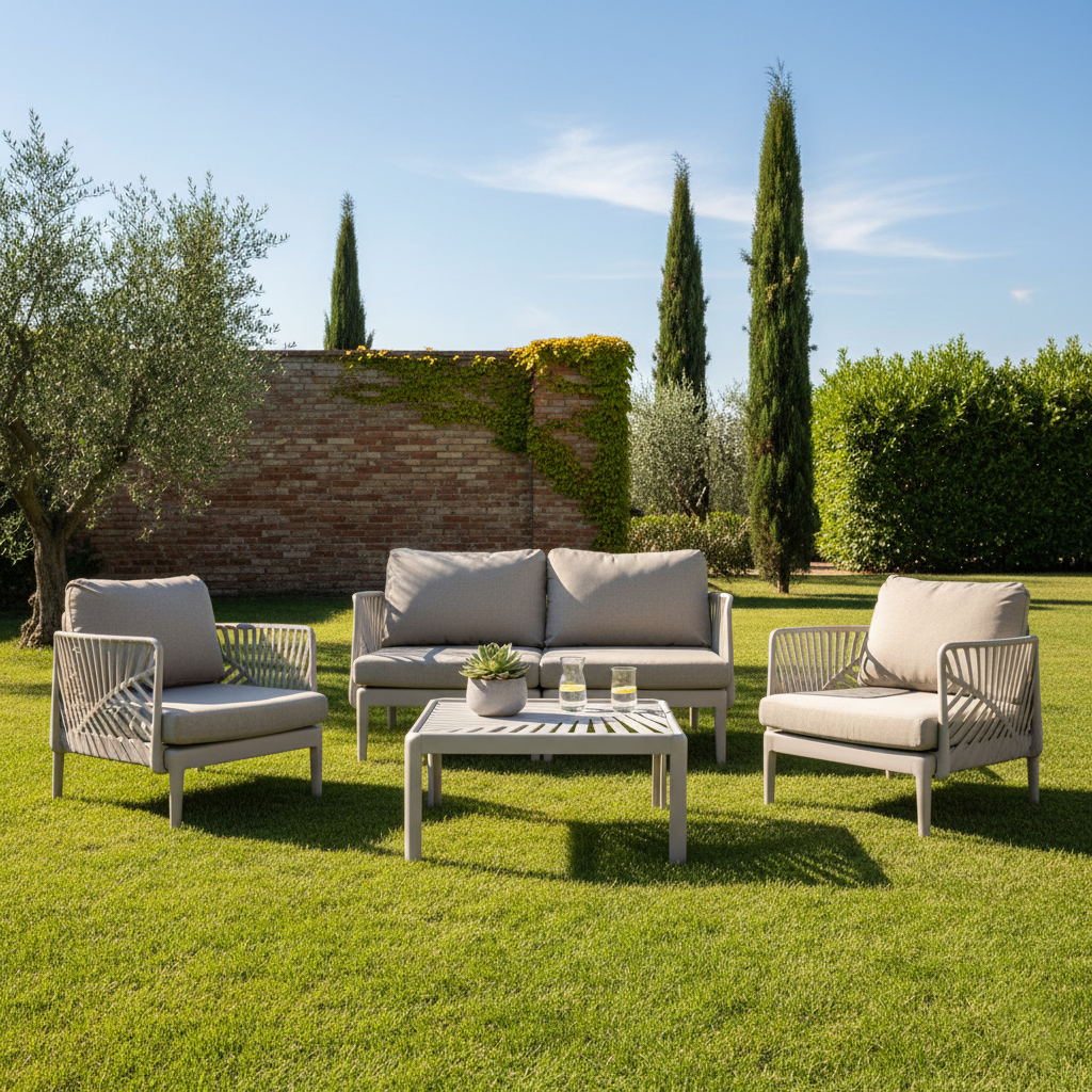 SALA DE EXTERIOR ASTRATTO BEIGE