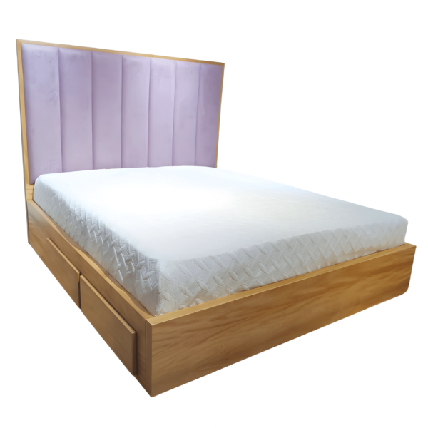 CAMA LEYTON MADERA CON CAJONES