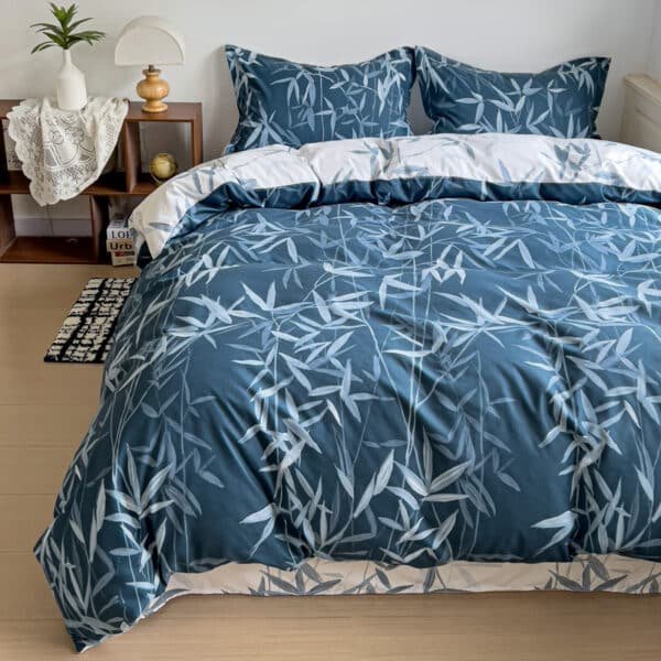 KIT ACOLCHADO + JUEGO DE SABANAS BAMBOO NOCHE + 2 ALMOHADAS GRATIS - Imagen 2