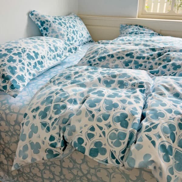 FORRO DUVET ROMA PRINT MOSAICO AZUL - Imagen 5