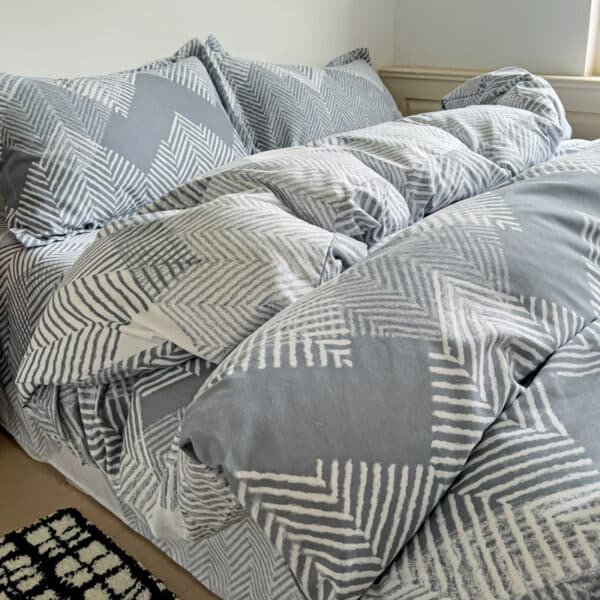 FORRO DUVET ROMA PRINT TWEED GRIS - Imagen 7