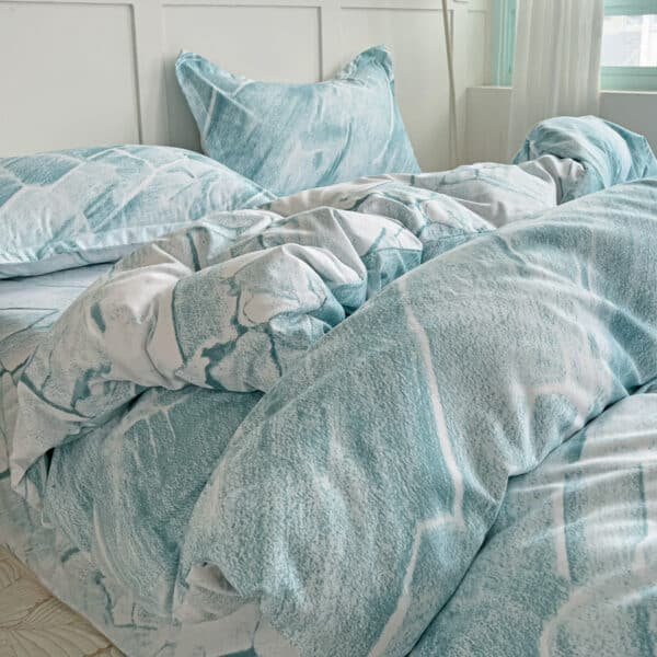 FORRO DUVET ROMA PRINT MARMOL AQUA - Imagen 7